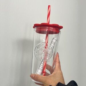 Valentine’s Day Starbucks clear cup
